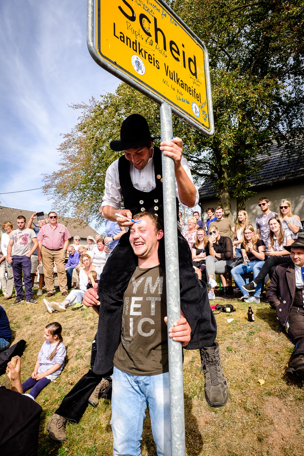 Wandergesellen des Rolandschachtes auf der Walz