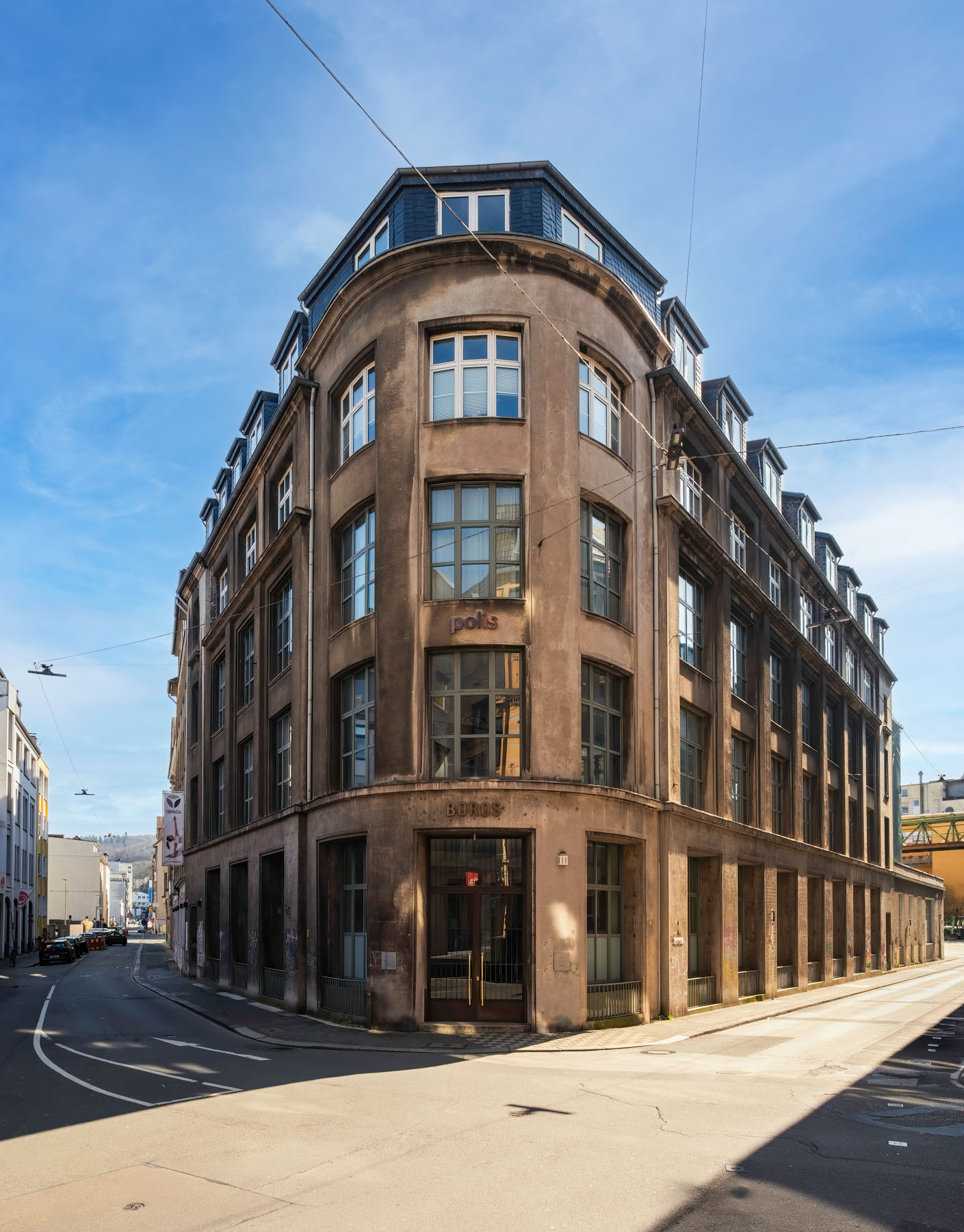 Altes Industriegebäude in der Hofaue in Wuppertal