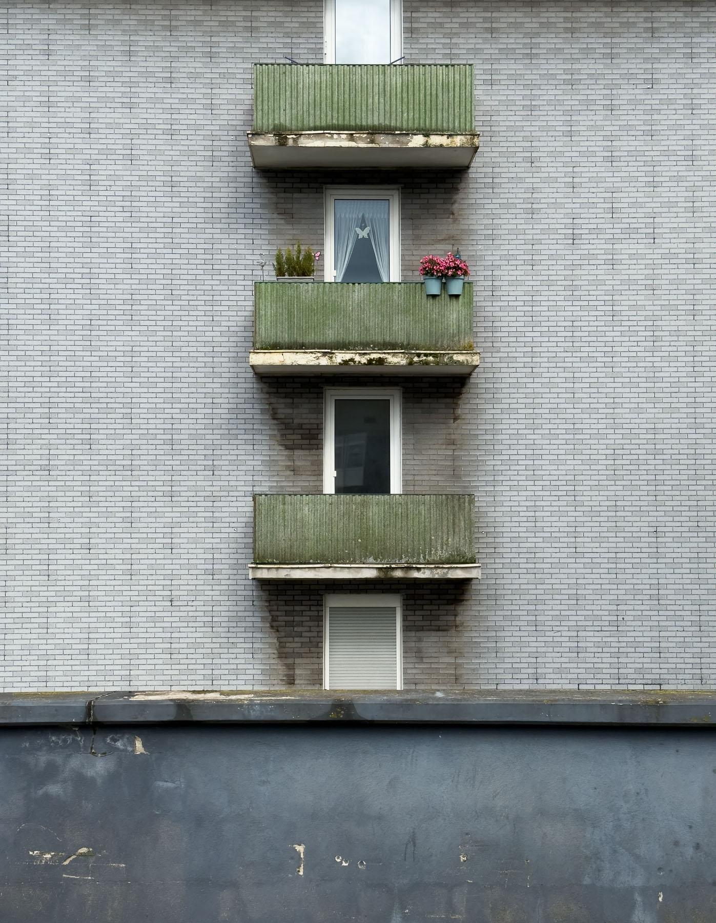 Bitumenklinker und Balkone