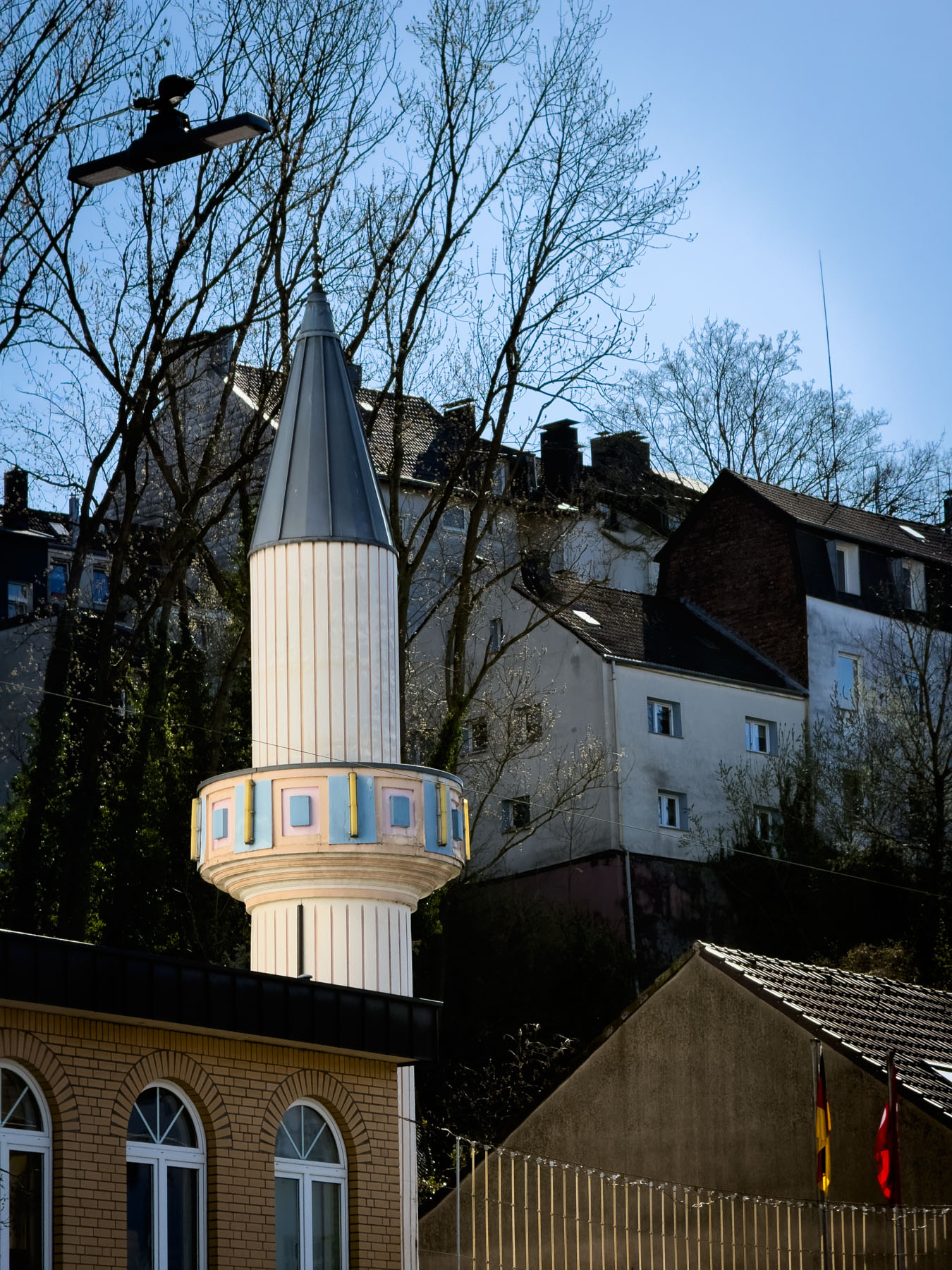Minarett der DITIB Zentralmoschee in Wuppertal