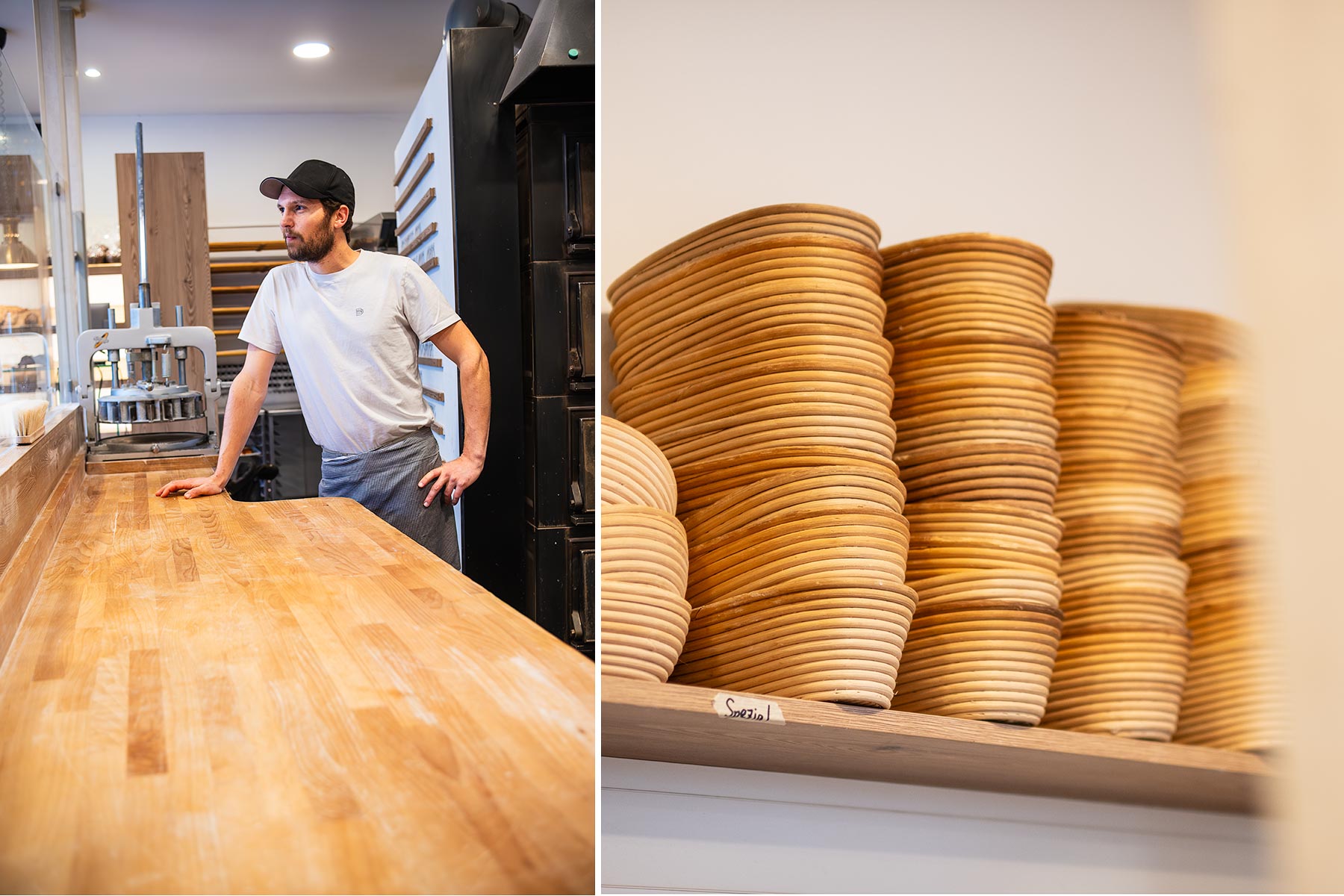 Michael Gauert, Inhaber der Bäckerei Bulle in seiner Backstube in Düsseldorf Flingern